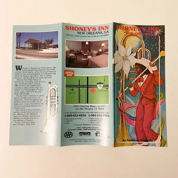 Vintage  New Orleans Shoneys Inn Audubon Zoo and Jazz Festival Brochures - Picture 5 of 16